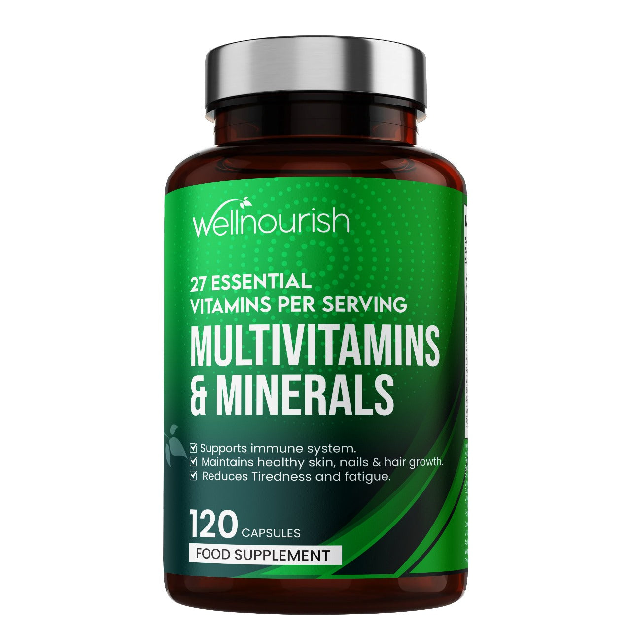 Multivitamin & Multiminerals (27 Essential Vitamins Per Serving) 120 Capsules