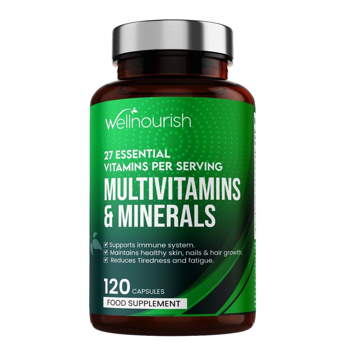 Multivitamin & Multiminerals (27 Essential Vitamins Per Serving) 120 Capsules