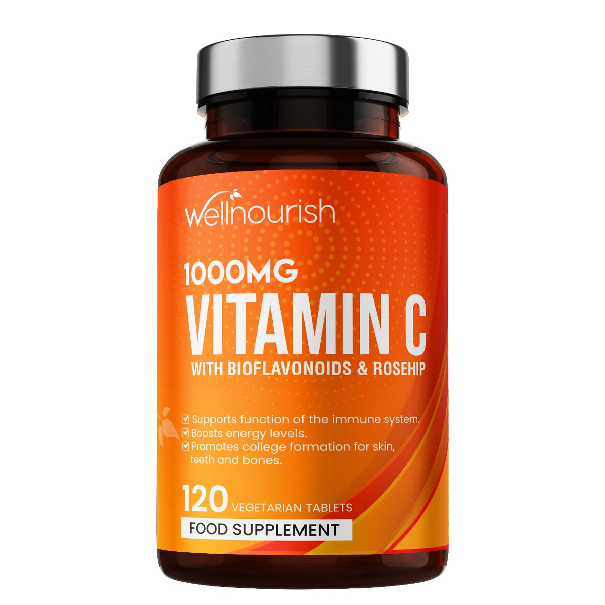 Vitamin C + Rosehip 1000mg 120 Capsules