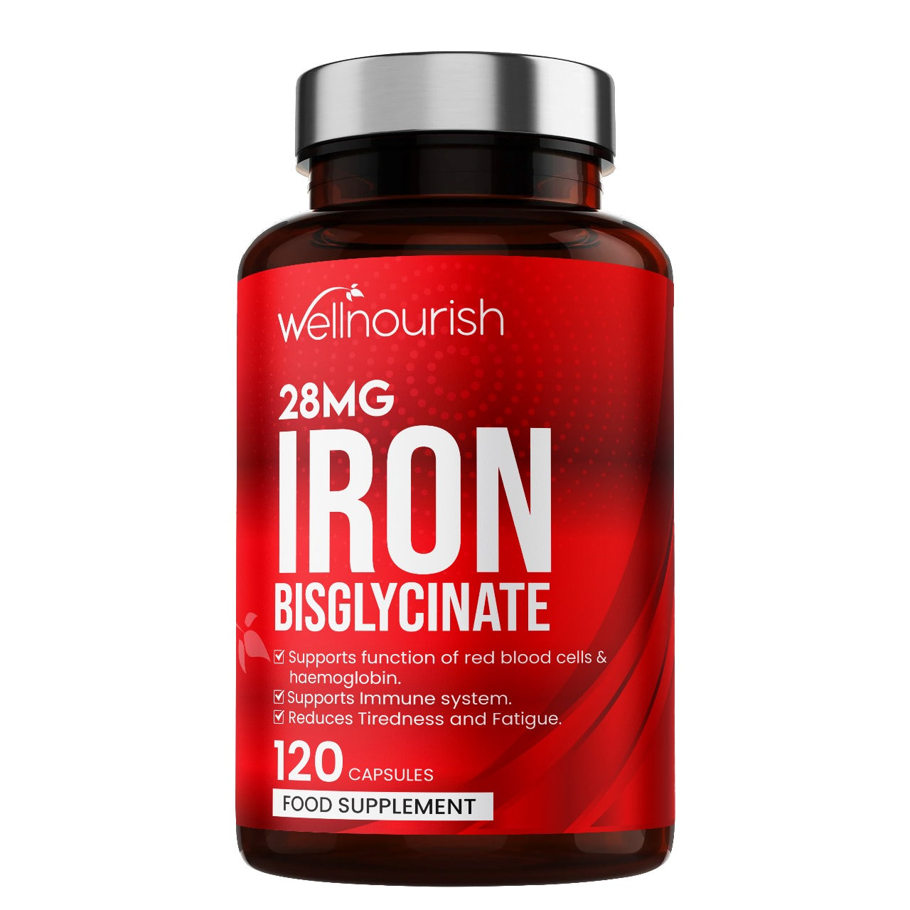 Iron Bisglycinate 28mg 120 Capsules